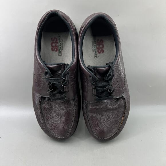 SAS Bout Time Orthopedic Shoes Men Size 11.5 EE Wide Burgundy Comfort Low Oxford main image 7